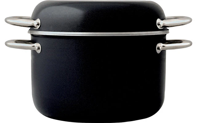 Berger Topfset Aluminium Stapelbar Schwarz 9-tlg. 2 Berger Topfset Aluminium Stapelbar Schwarz 9-tlg. – Bild 2