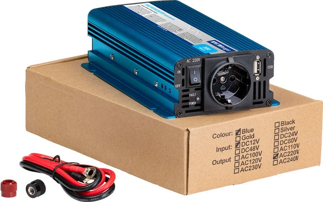 Berger Sinus-Wechselrichter 12V Auf 230V Blau 300 W 2 Berger Sinus-Wechselrichter 12V Auf 230V Blau 300 W – Bild 2